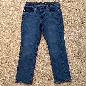 Levi's Dark Blue Straight Leg Women's Jeans